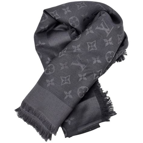 louis vuitton grey scarf replica